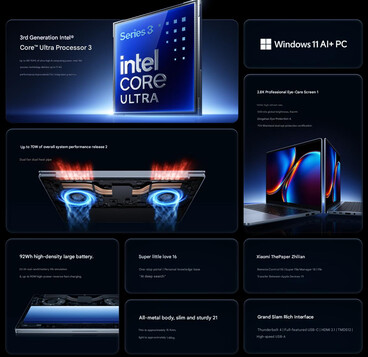 Caractéristiques techniques du Redmi Book Pro 14 2026 (traduit de l'anglais)