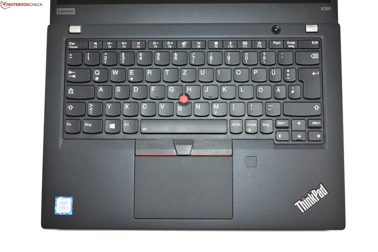 Le clavier du ThinkPad X390.