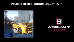 Honor annonce un partenariat avec Gameloft pour l'optimisation d'Asphalt 9 sur la série Magic V2 (Image source : Honor)