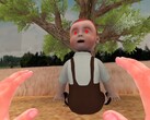 Le jeu VR Red Light, Green Light se joue sous l'œil attentif de cette poupée effrayante. (Image source : UploadVR)