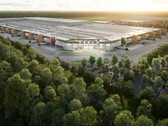 La gigafactory de Tesla près de Berlin - rendu (Source de l'image : Tesla)