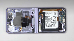 Le Galaxy Z Flip 3 a reçu son premier teardown. (Image source : PBK Reviews)