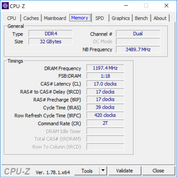CPU-Z Mémoire RAM.