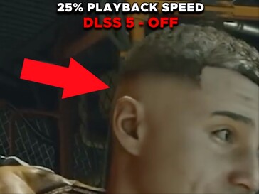 Le même personnage de Starfield avec la texture des cheveux dans la séquence originale de DLSS.