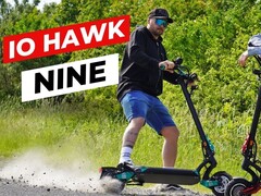 L'e-scooter IO Hawk Nine peut être équipé d'un moteur simple de 500W ou d'un moteur double de 250W. (Source de l'image : IO Hawk)