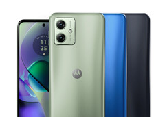 Le Moto G54 dans ses trois couleurs de lancement. (Source de l&#039;image : @evleaks)