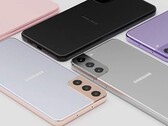 Un rendu de la série Galaxy S21, selon Ice Universe. (Source de l'image : Ice Universe)