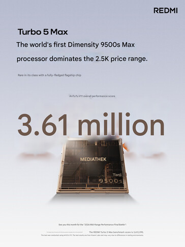 Le score de référence AnTuTu v11 du téléphone a été dévoilé (Image source : Xiaomi)