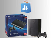 Le logo du PlayStation Store apparaît au-dessus de la console PS3 (Source de l'image : PlayStation Blog avec modifications)