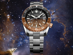 La nouvelle Seiko Prospex SNR058, photographiée sur un fond étoilé. (Source de l'image : @plus9time sur Instagram)