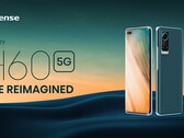 Le Hisense Infinity H60 5G a un dos en faux cuir et six caméras de qualité variable. (Image source : Hisense)