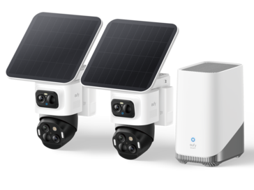 La caméra de sécurité extérieure Anker eufyCam S4 avec la HomeBase S380 (Image source : Anker)