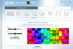 Profils de couleur sur simple pression d'un bouton avec MSI True Color