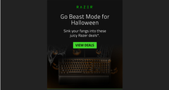 Le nouvel événement Hallowe&#039;en de Razer est en cours. (Source : Razer)