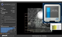 Aero 15X v8 - Cinebench multicœur.