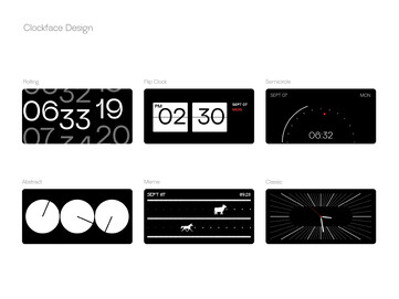 Vous avez le choix entre différents cadrans d'horloge.