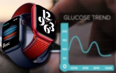 Un futur dispositif Watch Apple pourrait utiliser le moniteur de glycémie de Rockley et de nombreux autres trackers liés à la santé. (Image source : Apple (Series 6)/Rockley - édité)