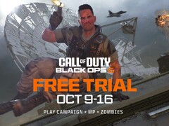 Bannière d&#039;essai gratuit de Call of Duty : Black Ops 6 (Image source : Activision, Sony PlayStation avec modifications)