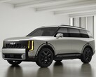 La Kia Telluride 2027 photographiée dans la finition « Ivory Silver »