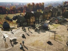 Une ville dans Manor Lords. (Source de l'image : Salvic Magic)