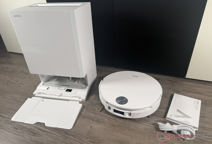 L'étendue de la livraison du Mova S70 Roller est très facile à gérer