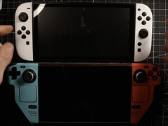 La Nintendo Switch 2 pourrait être juste à côté de la Steam Deck en termes de largeur. (Source de l'image : SwitchUp)
