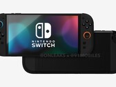 Les rendus de la Nintendo Switch 2 ayant fait l'objet d'une fuite révèlent un écran beaucoup plus grand que celui de son prédécesseur. (Source de l'image : 91Mobiles &amp; OnLeaks)