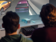 Le Screeneo UL5 de Philips est un projecteur UST à trois lasers. (Source de l'image : Philips)