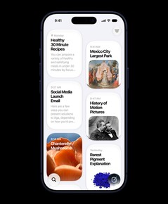 L'application Siri affiche les conversations passées.