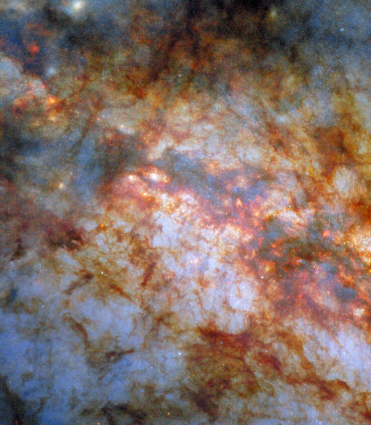 Une image de Messier 82 capturée par Hubble (Source de l'image : ESA/Hubble, NASA, et W. D. Vacca)