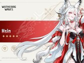 Illustration officielle du personnage de Hsin, le premier Sentinel jouable de Wuthering Waves.