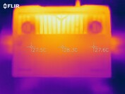 Carte thermique - fonctionnement au ralenti (en bas)