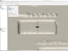 Mesure de la profondeur de 4 mm sur le Scanbench dans QuickSurface