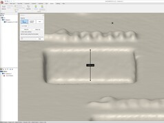 Mesure de la profondeur de 4 mm sur le Scanbench dans QuickSurface