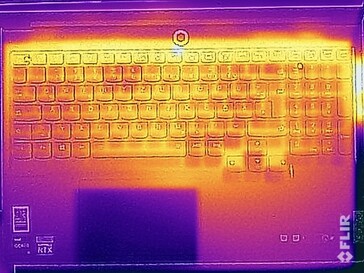 Températures de surface côté supérieur (stress test)