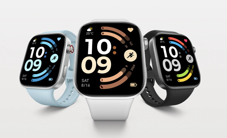 La Redmi Watch 6 standard ajoute une option Glacier Blue aux variantes Obsidian Black et Silver Grey dans lesquelles la Redmi Watch 6 NFC est disponible.