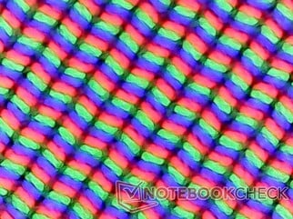 Matrice sous-pixel avec revêtement mat