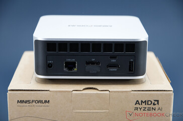 Minisforum AI X1 - Connexions sur le panneau arrière