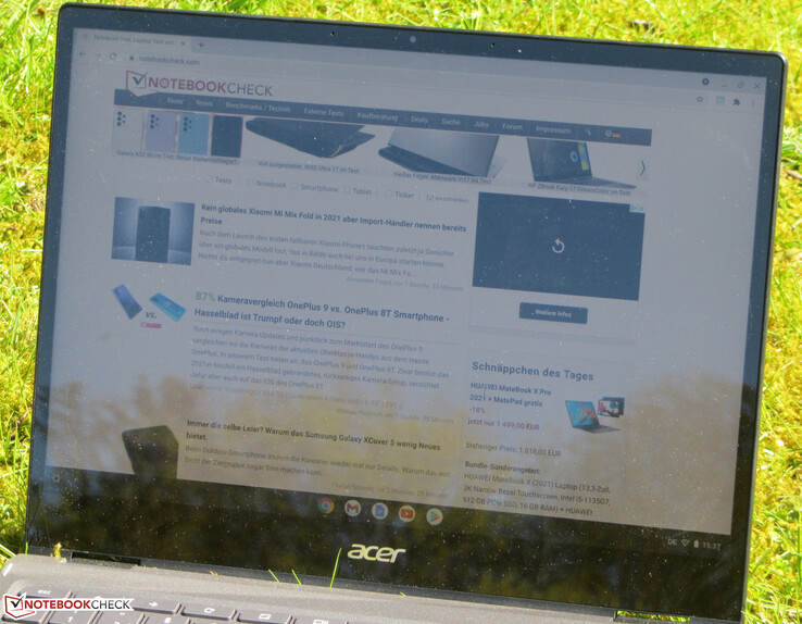 Le site Chromebook en plein air.