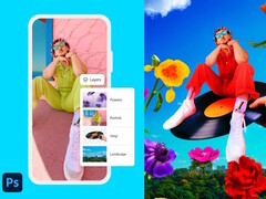 Adobe lance Photoshop, optimisé par l'IA, pour les smartphones iPhone Apple. (Source de l'image : Adobe)
