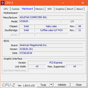 Asus VivoBook S15 S530UN - CPU-Z : carte-mère.