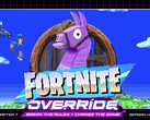 Illustration promotionnelle officielle de Fortnite Override.