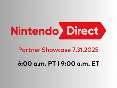 La bannière Nintendo Direct Partner Showcase est affichée (Image source : Nintendo of America X account with edits)