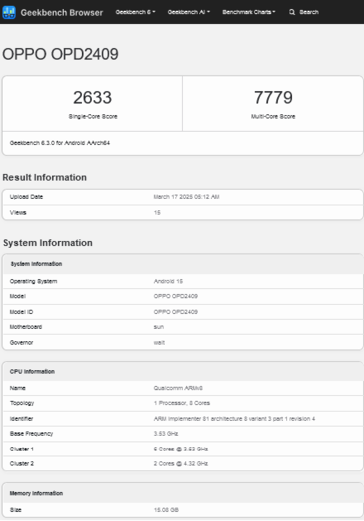 ...tandis que l'"Oppo Pad 4 Pro" fait son apparition sur Geekbench. (Source : 3C via MySmartPrice, Geekbench)