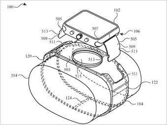 Apple Montre avec caméra. (Image source : USPTO)