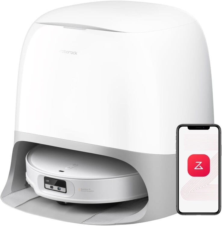 Le robot aspirateur et balai Roborock Qrevo CurvX (Source de l'image : Roborock)