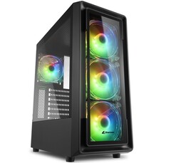 Boîtier compact ATX Sharkoon TK4 RGB (Source : Sharkoon)