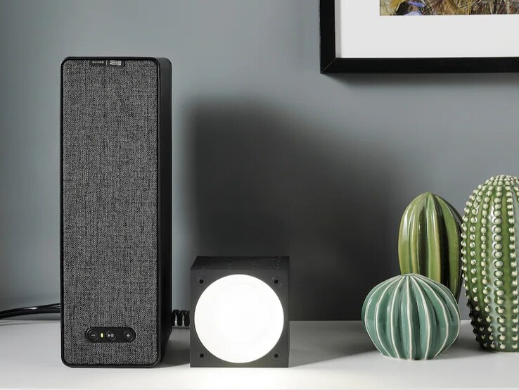 L'enceinte de bibliothèque IKEA SYMFONISK / FREKVENS avec éclairage LED, noir/gen 2 (Image source : IKEA)