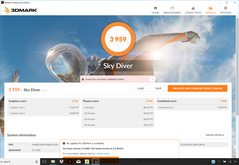 Spectre x360 13t - 3DMark Sky Diver.