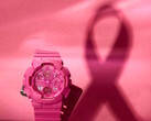 Casio et la Fondation pour la recherche sur le cancer du sein s'associent pour créer la montre G-Shock GMAS145PK-4A, modèle Pink Ribbon. (Source de l'image : Casio)
